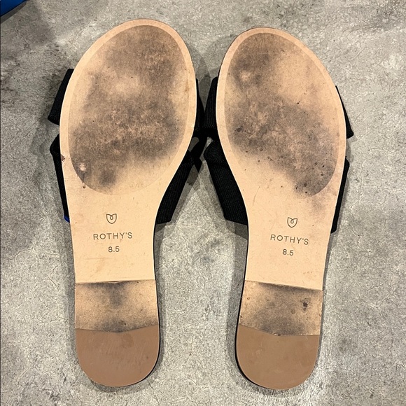 Rothy's Elegant Black Bow Sandals - Picture 3 of 3